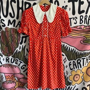 Vintage puff sleeve dress